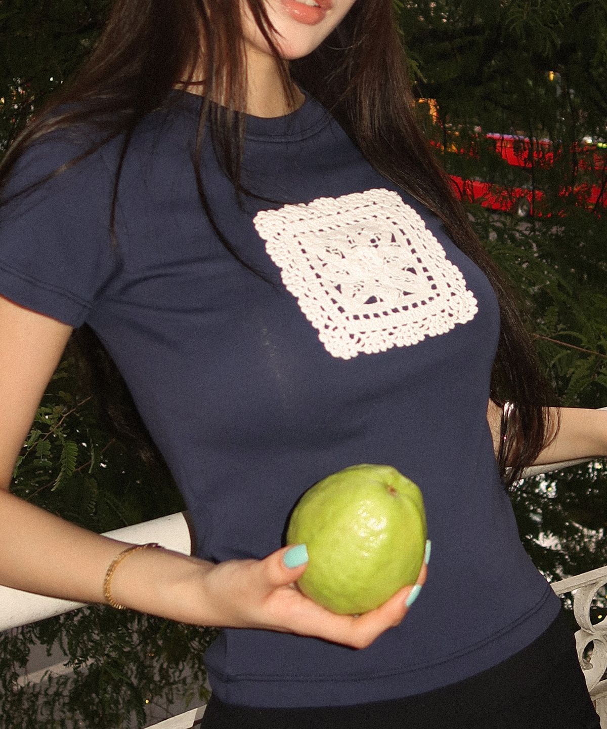 킬리만(KILLIMAN) Crochet half tee (3color)