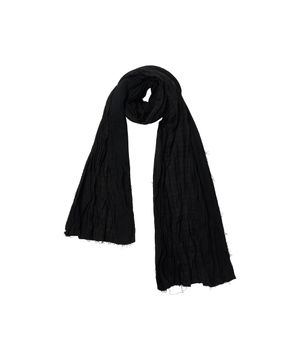 Wrinkle Check Mix Muffler_[Black]