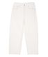커브드 와이드 데님 팬츠 크림