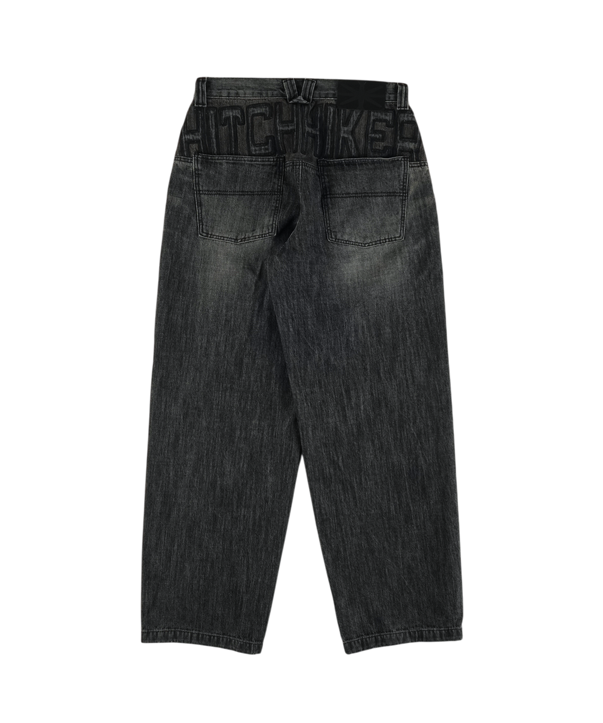 이알티알(ERTR) Arthur Hitchhiker Applique Denim Pants Ash Grey