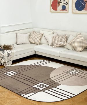 투웨이콤브 자카드 러그 먼지없는 극세사 미끄럼방지 거실 침실 카페트