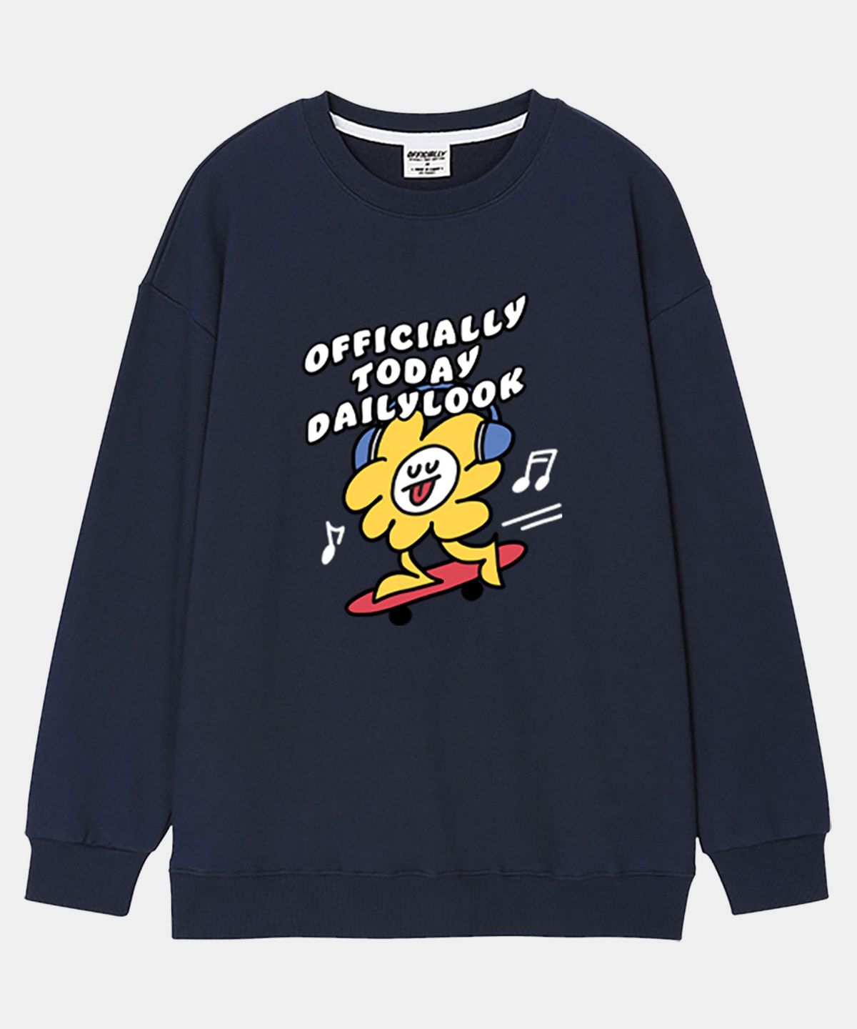 오티디(OTD) 보드클라우드 맨투맨 네이비