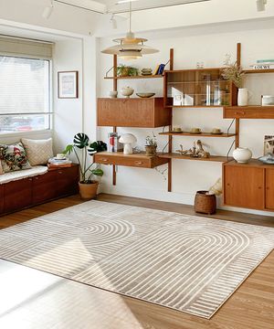 배럴볼트 자카드 러그 먼지없는 극세사 미끄럼방지 거실 침실 카페트