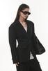 Pale Tailored One-button Over jacket [BLACK]