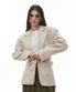 Pale Tailored One-button Over jacket [CREAM IVORY]