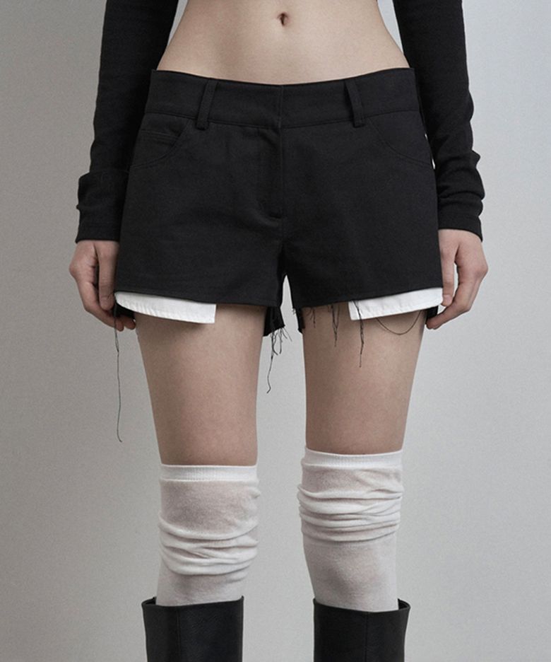 Exposed Pocket Shorts (black)