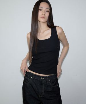 Day Rib Tank Top (black)