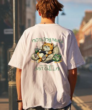 OHPxJOY b저스트칠린 세미오버 반팔티