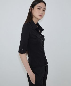 Sleek Pocket Shirt (ver.3) (black)