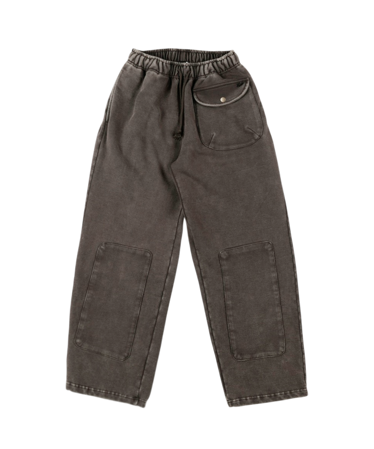 이알티알(ERTR) Double Knee Pocket Jogger Pants Brown