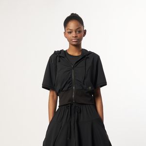 AW61JP03_밴딩 크롭 후디_블랙