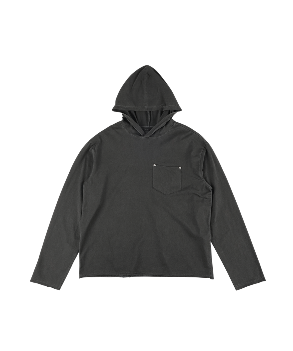 이알티알(ERTR) Pigment Pocket Hoodie Black