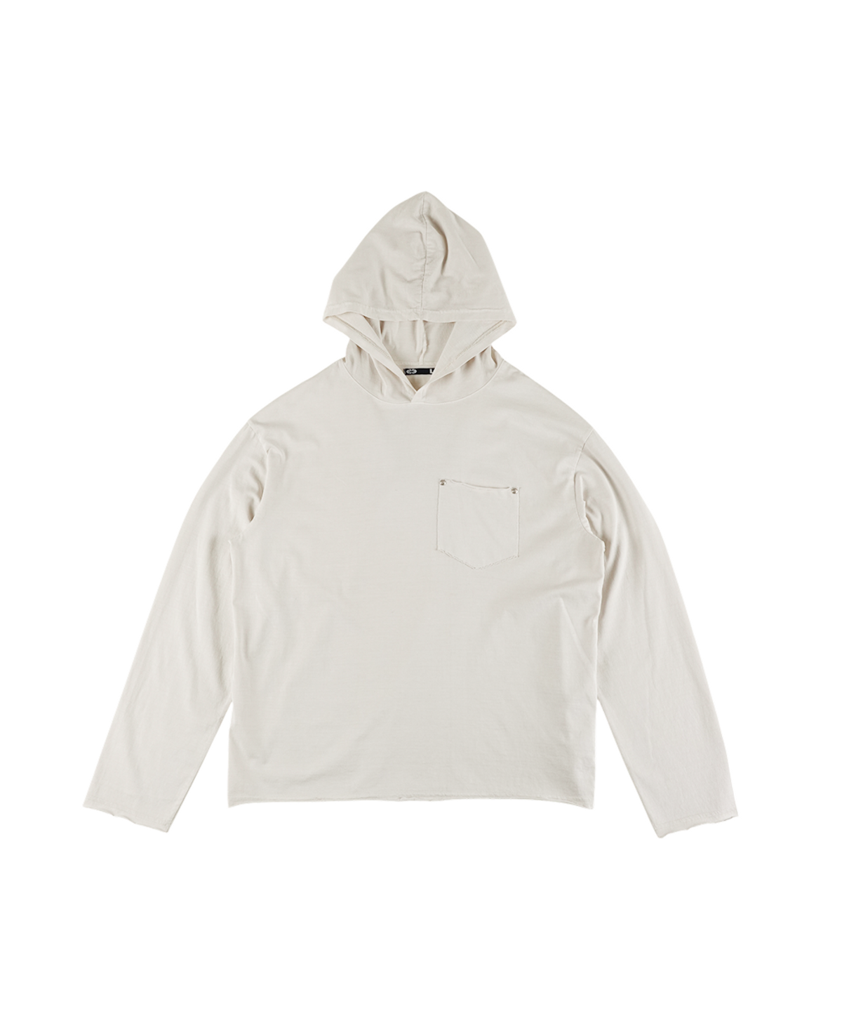 이알티알(ERTR) Pigment Pocket Hoodie Cream