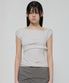 Layered Bustier T-Shirt (FL-108_Cloud White)