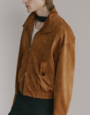 포 스웨이드 헤링턴 블루종 [카멜]