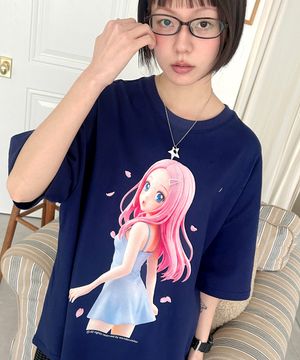 3D HEESU Overfit T-shirt [Navy]