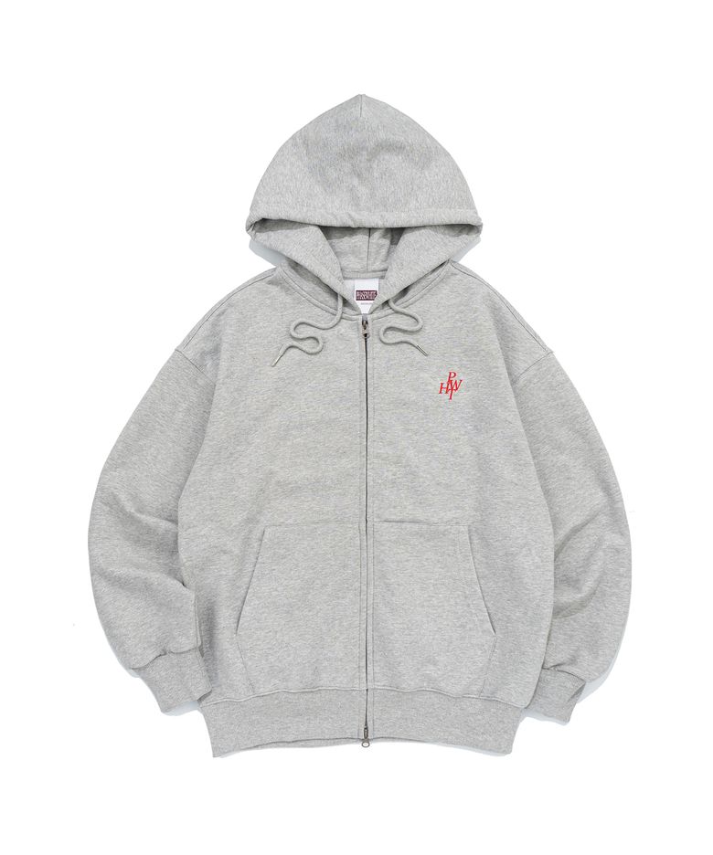 [PHASE_0] KEY LOGO HOOD ZIP-UP_MELANGE / 8802026-HZ03