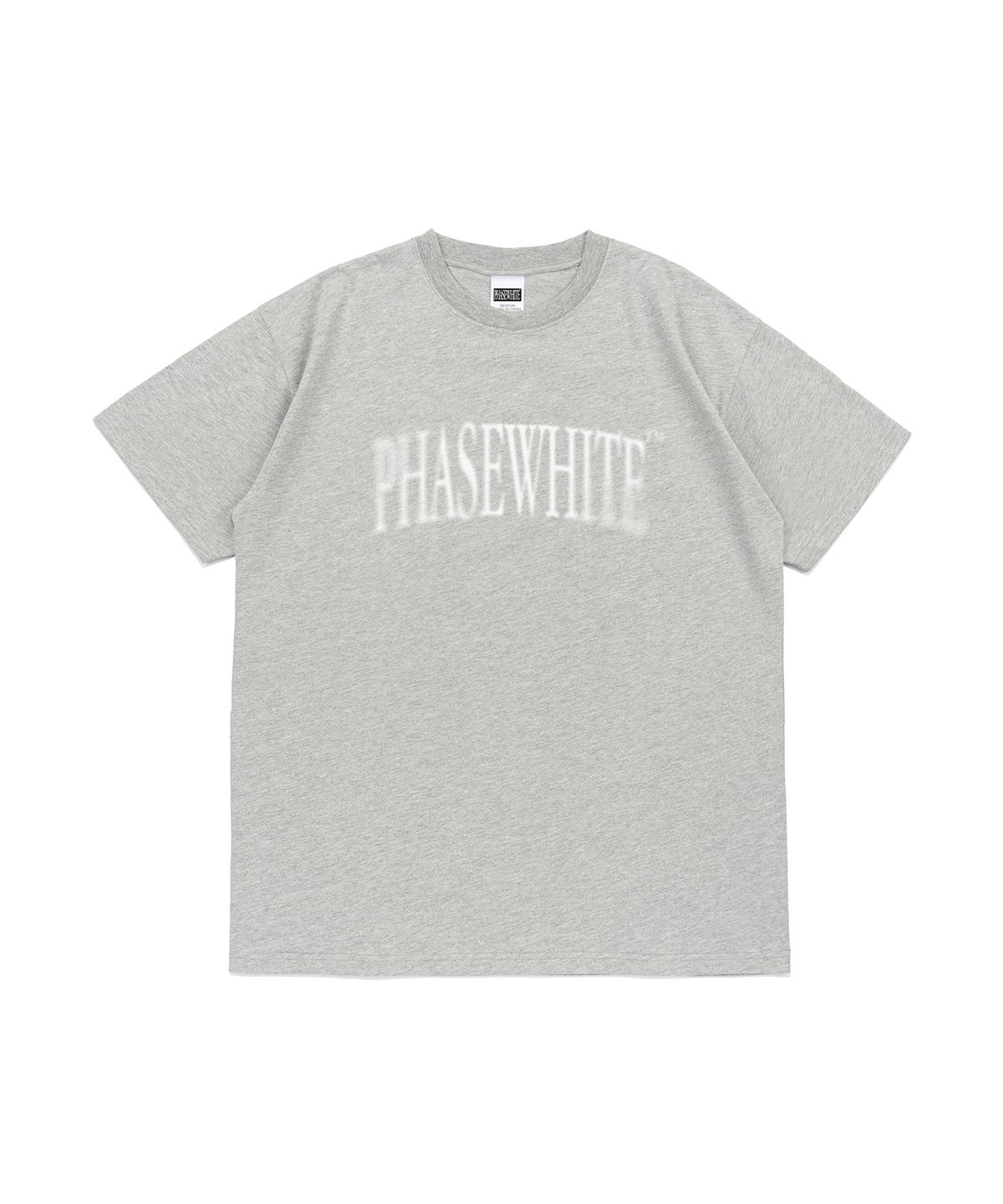 페이즈화이트(PHASEWHITE) [PHASE_0] BLUR DIVE LOGO TEE_MELANGE / 8802026-ST05
