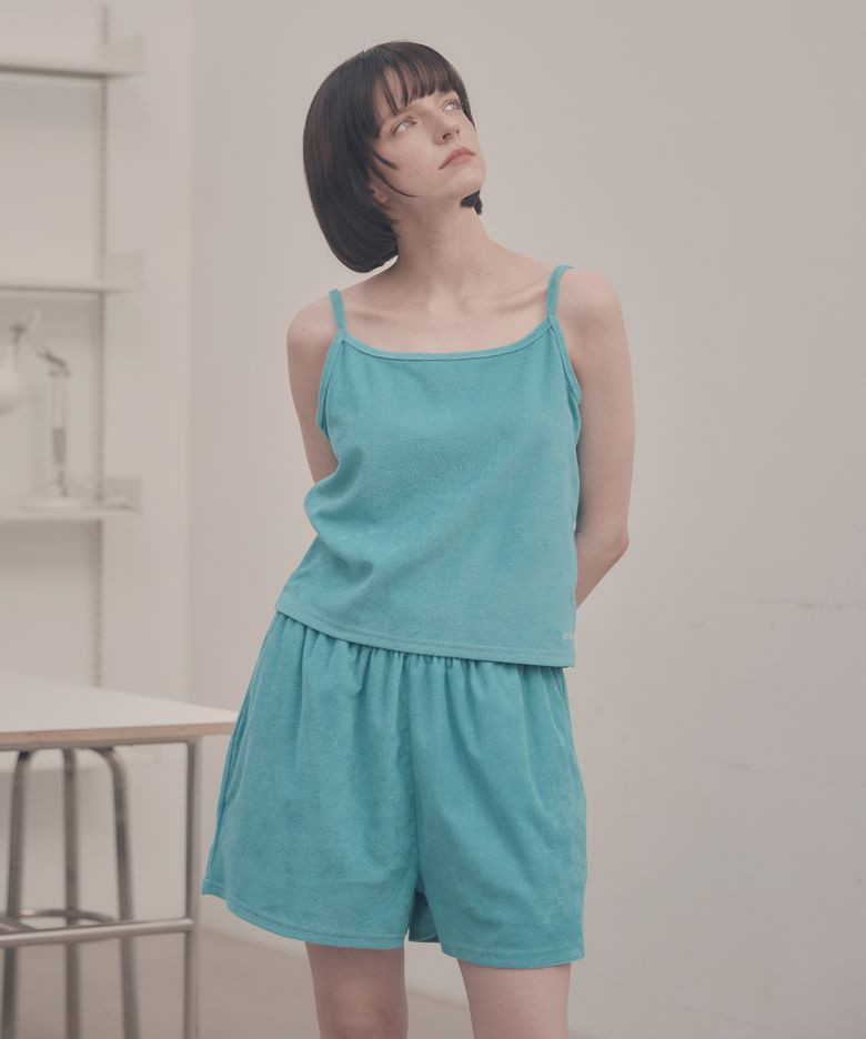 테린느 민소매 반바지 세트