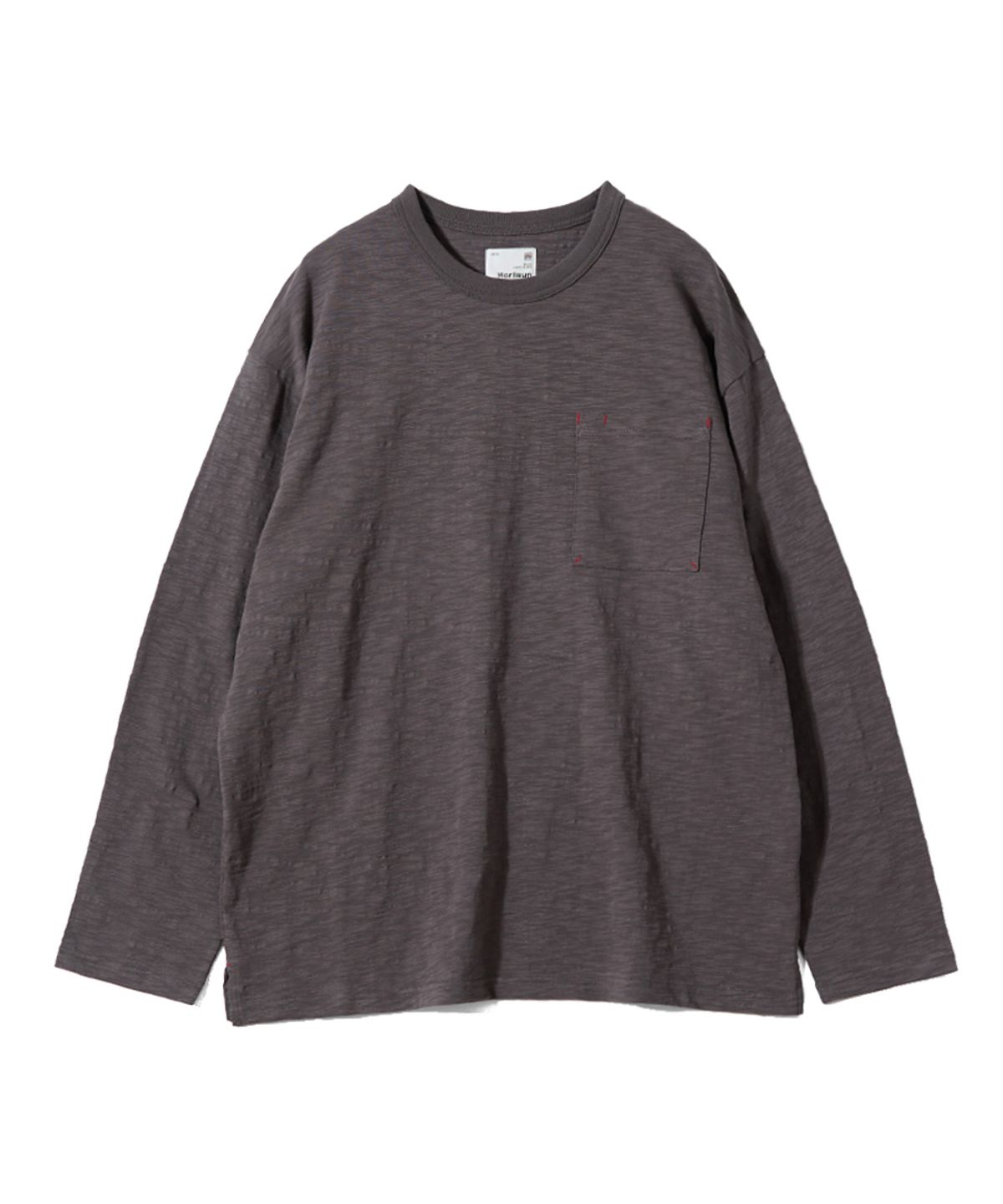 홀리선(HORLISUN) Lawrence Slub Pocket T-shirt Charcoal