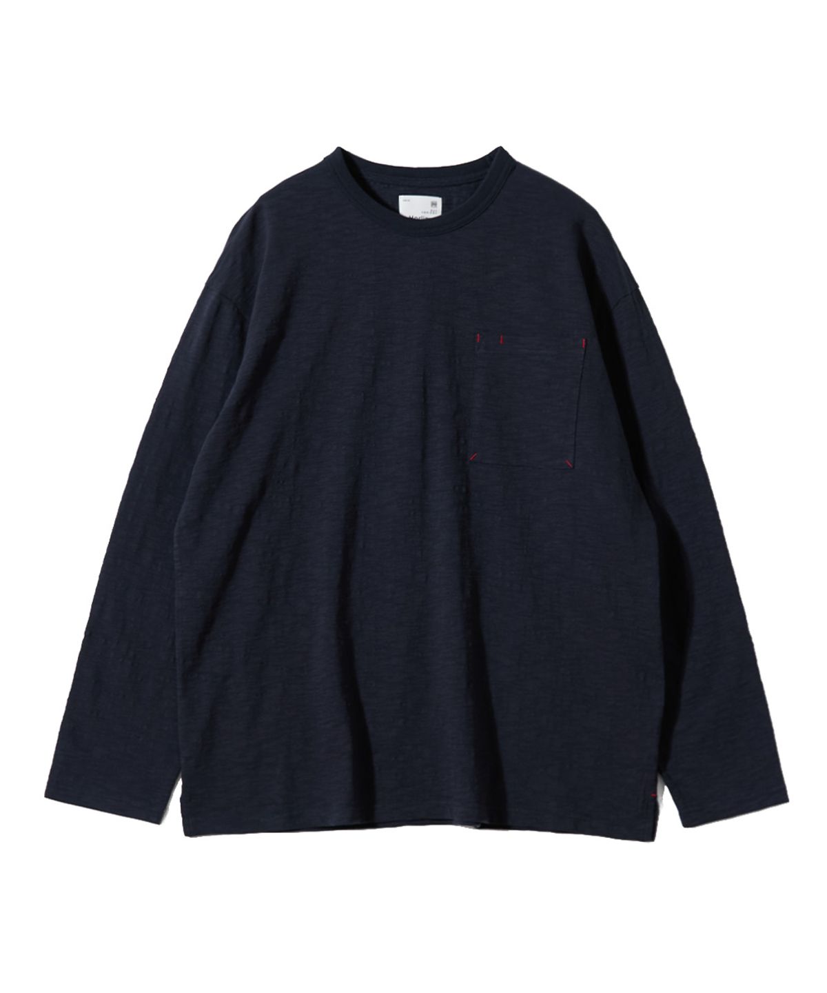 홀리선(HORLISUN) Lawrence Slub Pocket T-shirt Navy