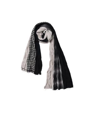 Wrinkle Check Mix Muffler_[Ivory]