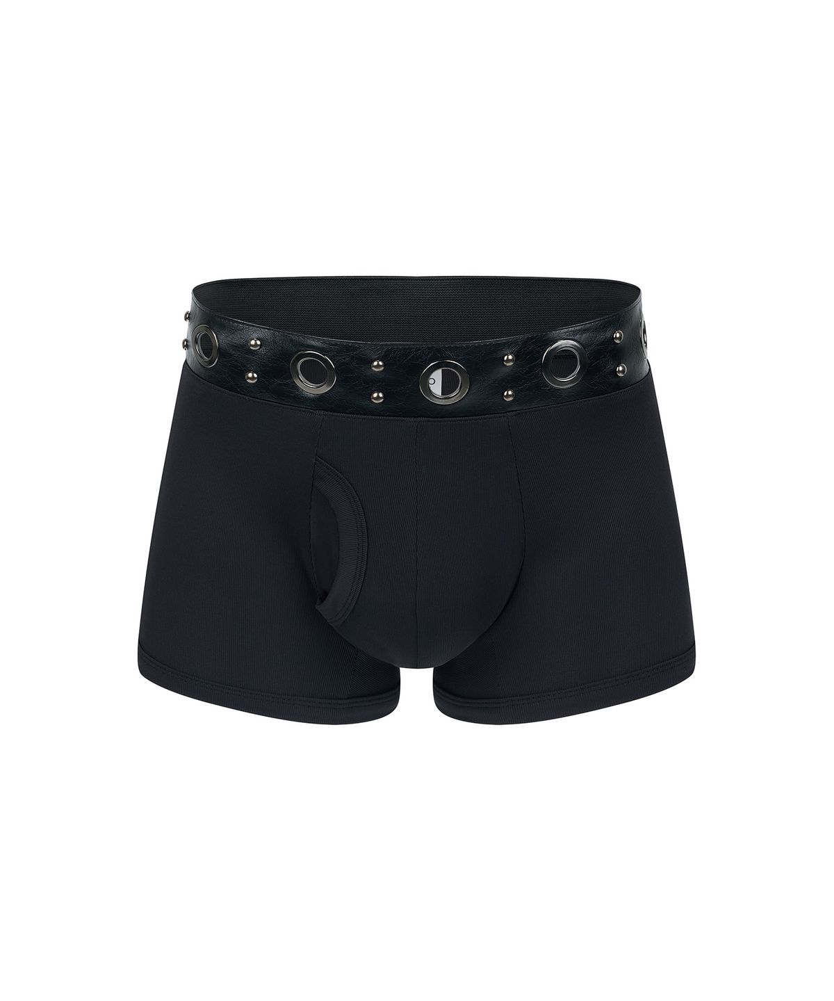 레씨토(LECYTO) Leather Eyelet Banding Briefs_[Black]