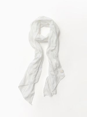 Foamy layered scarf (white)