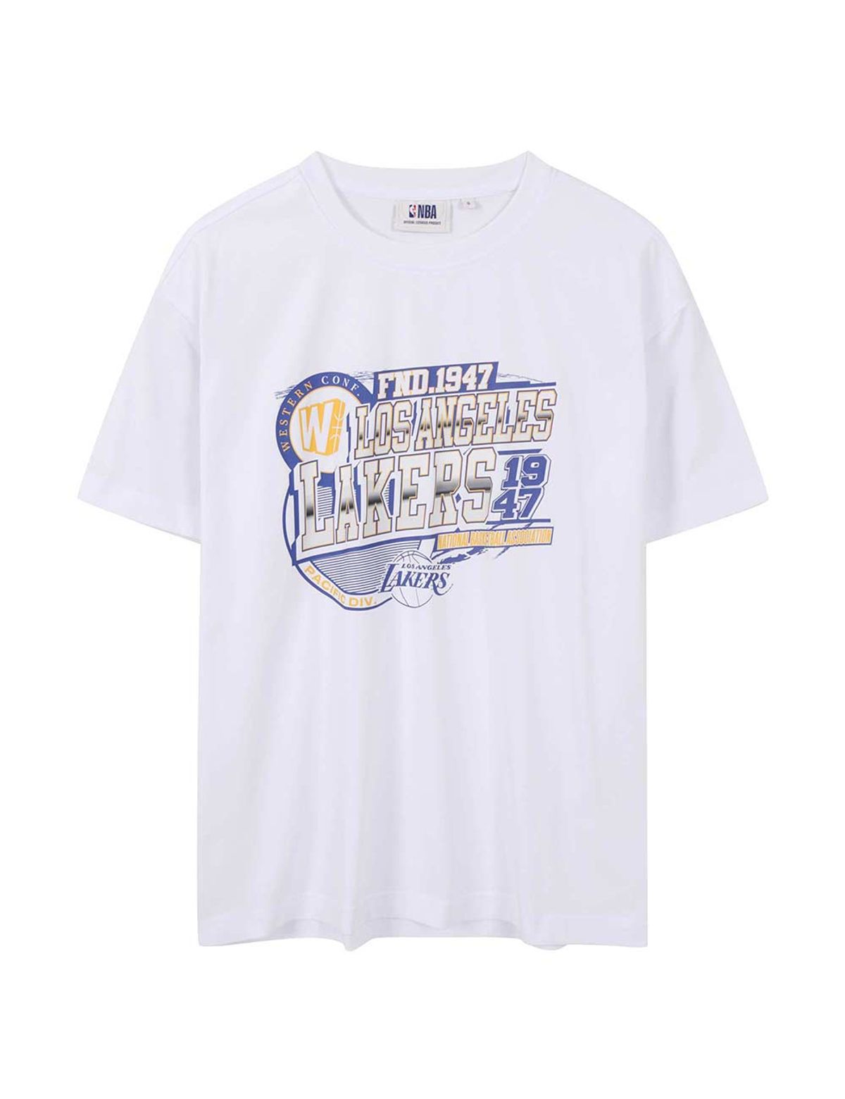 엔비에이(NBA) 빅 그래픽 반팔 티셔츠 화이트
