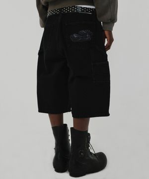 CONTOUR DOUBLE KNEE SHORTS [BLACK]