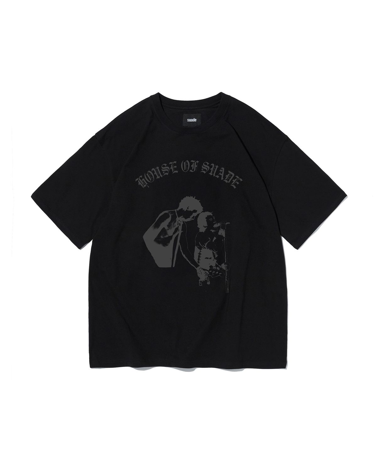 스웨이드(SUADE) ROCK CROPPED TEE [BLACK]