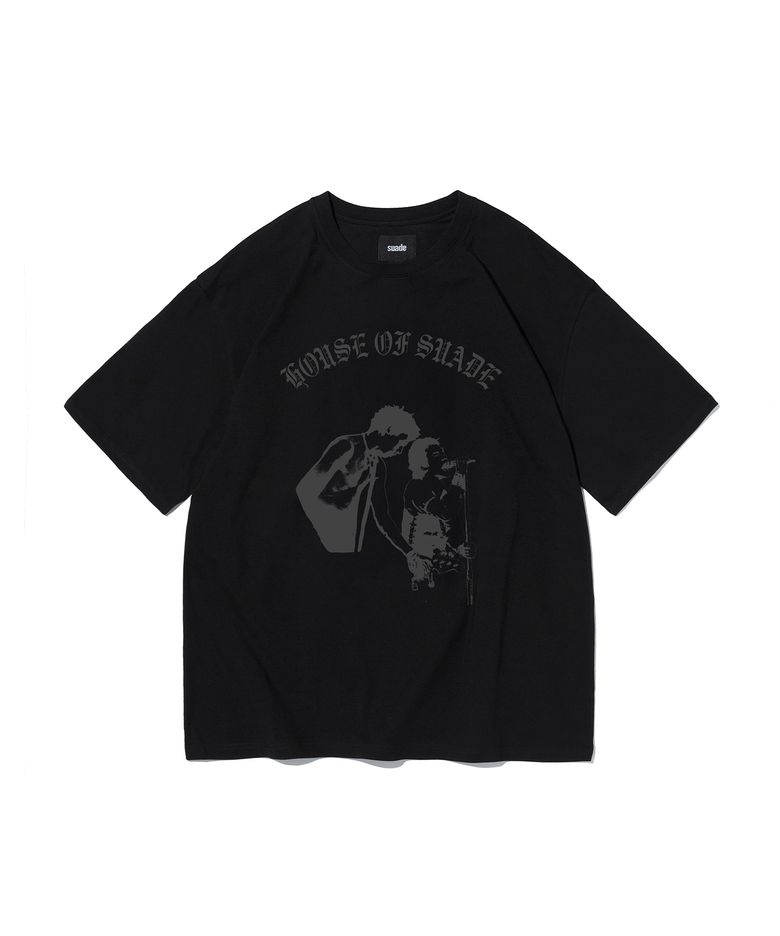 ROCK CROPPED TEE [BLACK]