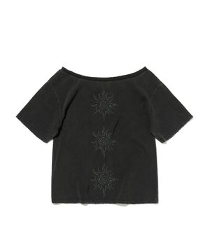 SUNNY ONE SHOULDER TEE [WASHING BLACK]