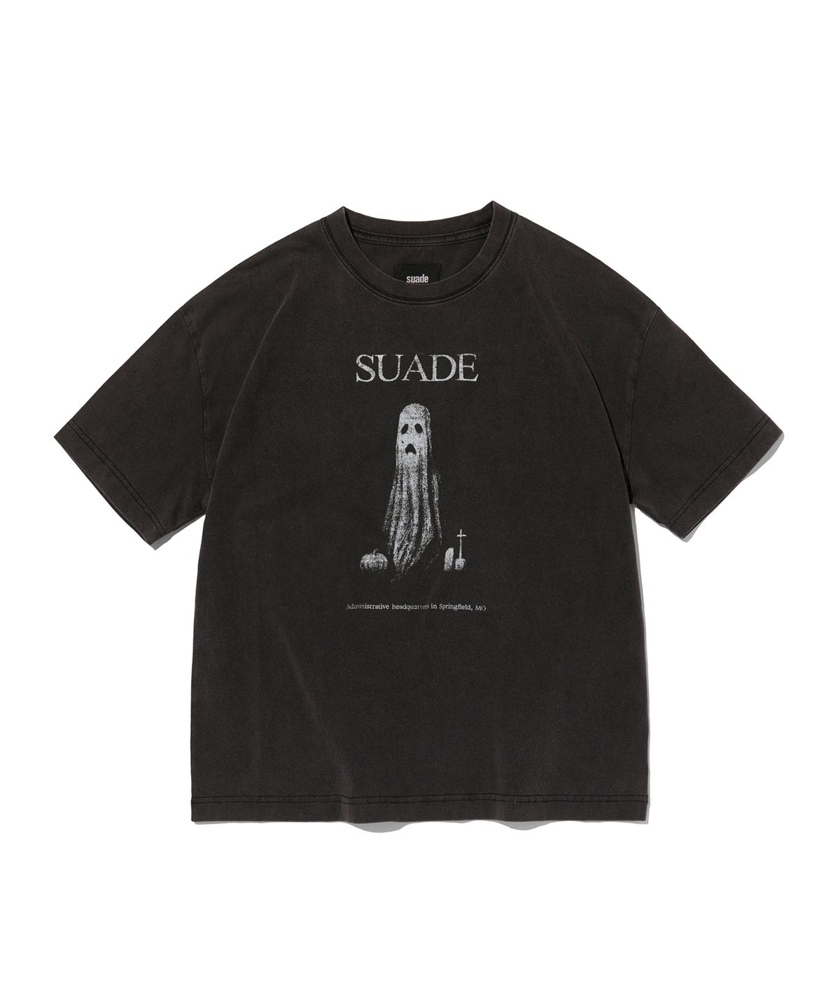 스웨이드(SUADE) GHOST CROPPED TEE [DARK BROWN]