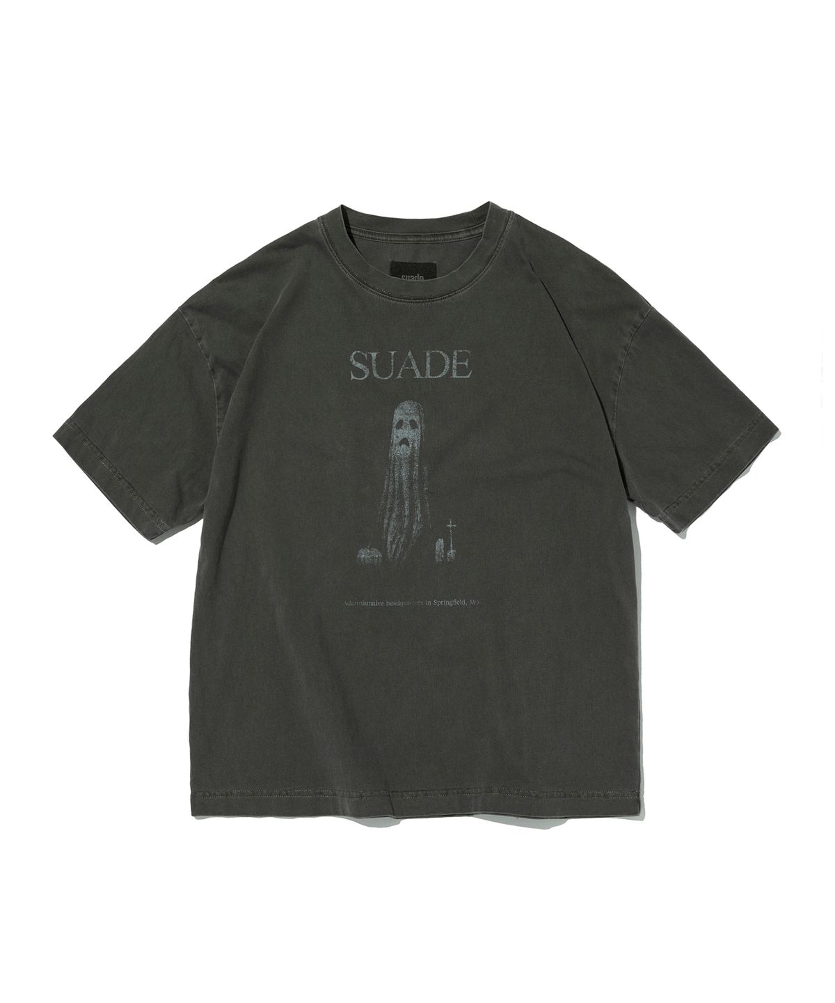 스웨이드(SUADE) GHOST CROPPED TEE [PIGMENT BLACK]
