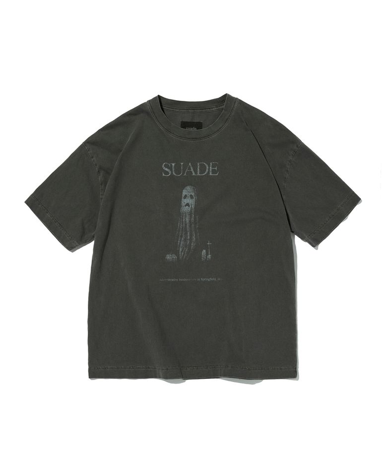 GHOST CROPPED TEE [PIGMENT BLACK]