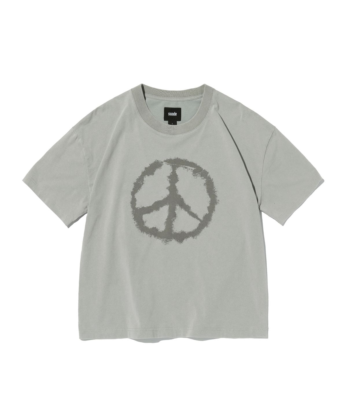 스웨이드(SUADE) PEACE CROPPED TEE [WASHING GRAY]