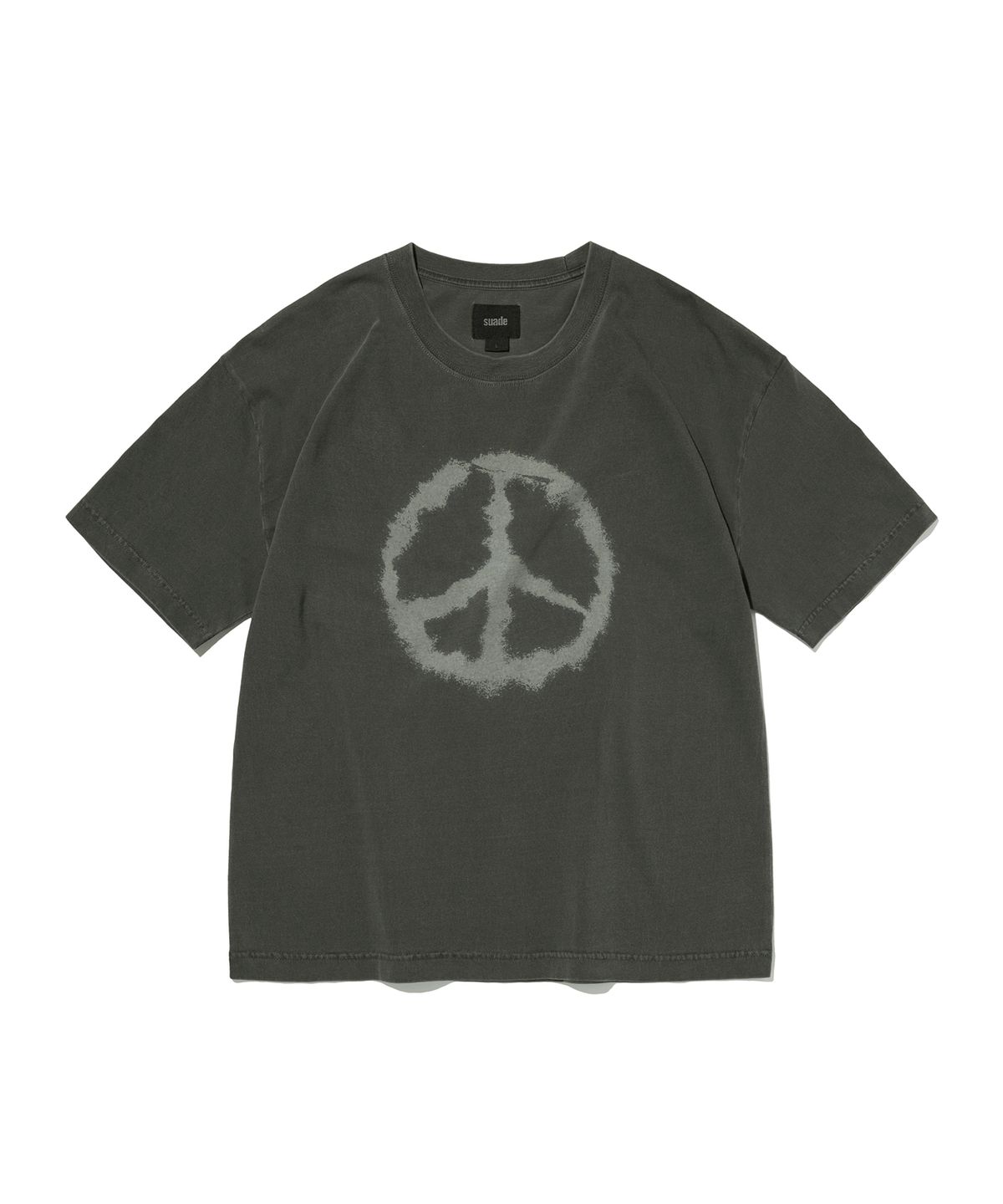 스웨이드(SUADE) PEACE CROPPED TEE [PIGMENT BLACK]