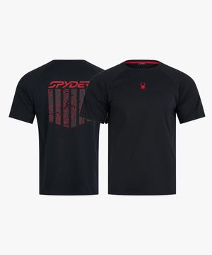 남성 듀오테크 크랙 라드패드 반팔 티셔츠 SPLMCNRS201MBLK