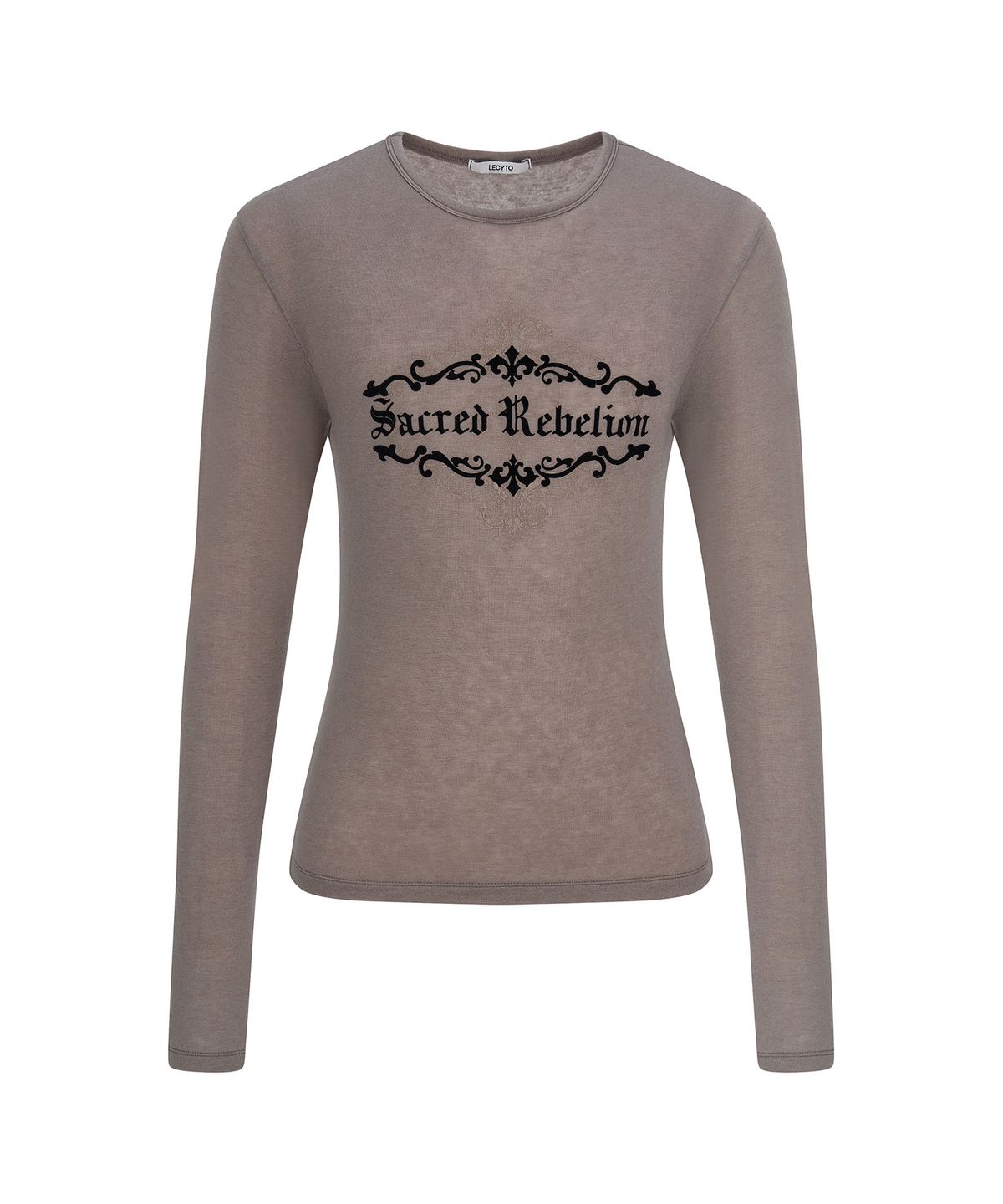 레씨토(LECYTO) Ornament Long Sleeve_[Mocha]