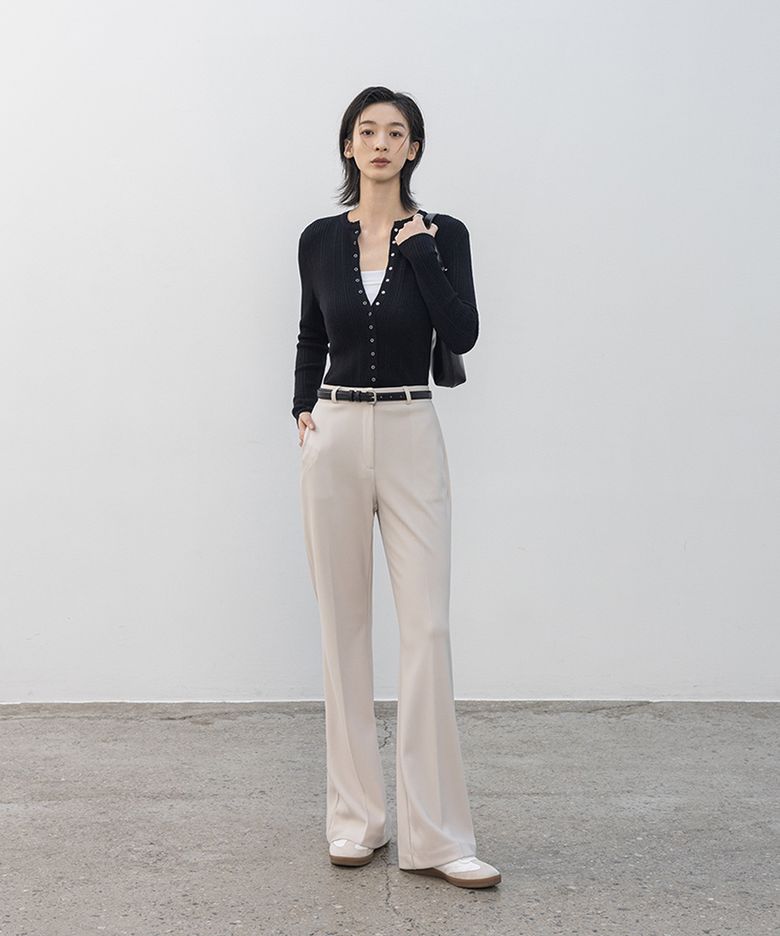 [맞춤기장] [부츠컷101] SOFT JELLY-FIT TWILL BOOTCUT SLACKS_N6SSL0352