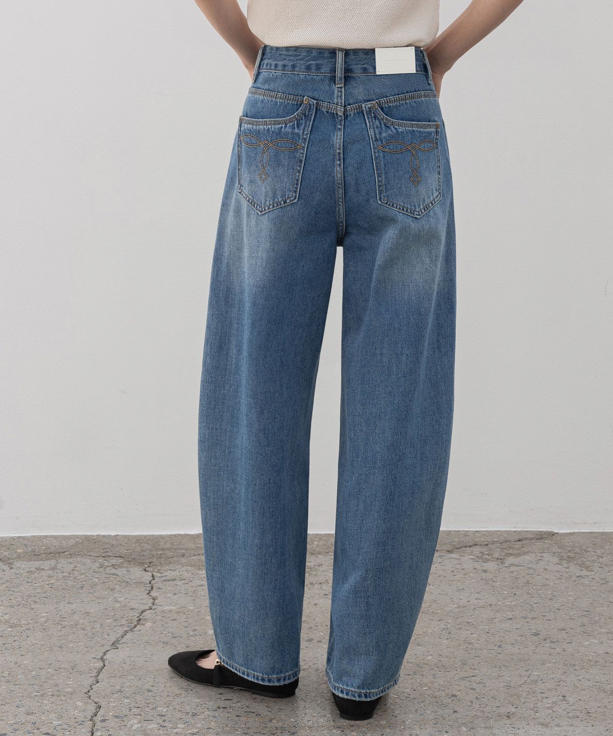 논앤논(NON AND NON) [와이드707] COCOON BALLOON LIGHT DENIM PANTS_N6SDP0412