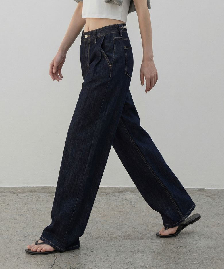 [맞춤기장] [와이드707] OT BELT LOOP WIDE DENIM PANTS_N6SDP0364
