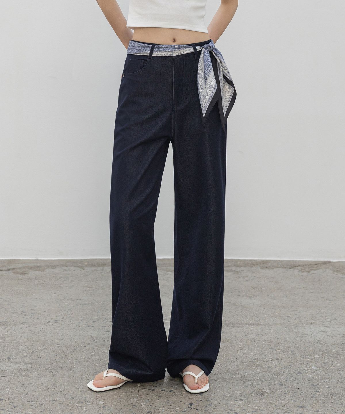 논앤논(NON AND NON) [맞춤기장] [스트레이트303] COLUMN STRAIGHT DENIM PANTS_N6SDP0419