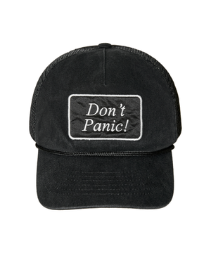 Dont Panic Trucker Cap Black