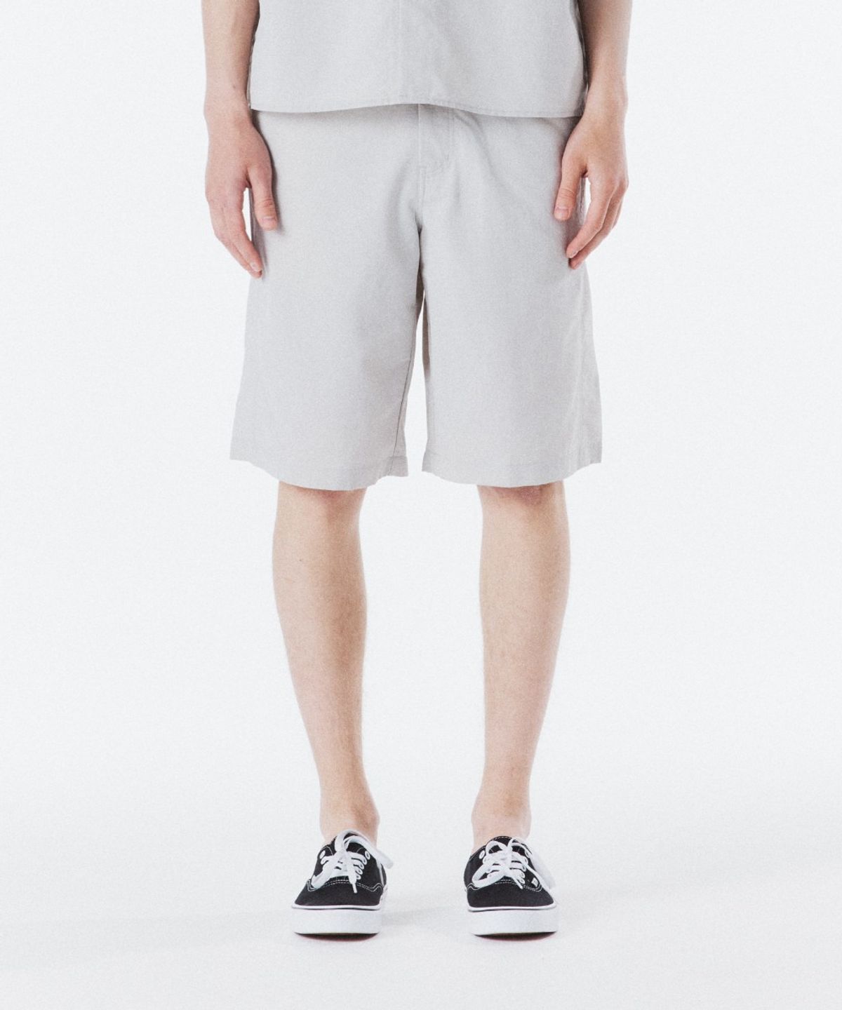 브롬톤 런던(BROMPTON LONDON) TASLAN SHORTS - L/GREY (P262MHP182)