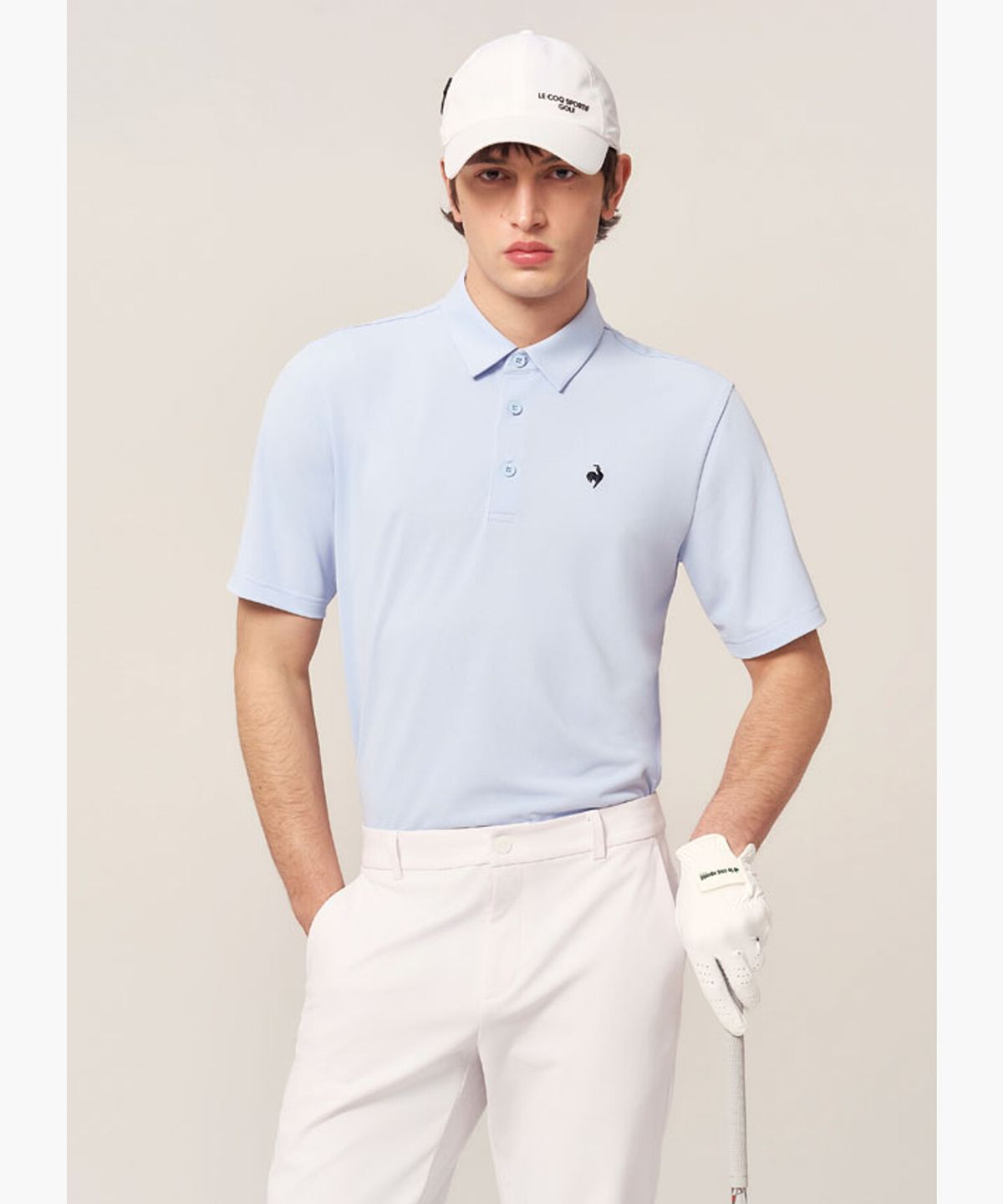 르꼬끄 골프(LECOQ GOLF) 남성 2WAY 썬가드 볼캡 _WHTE GR121MCP31
