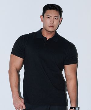 [2PACK] 시그니처 코튼 빅 머슬핏 카라티 (2color)