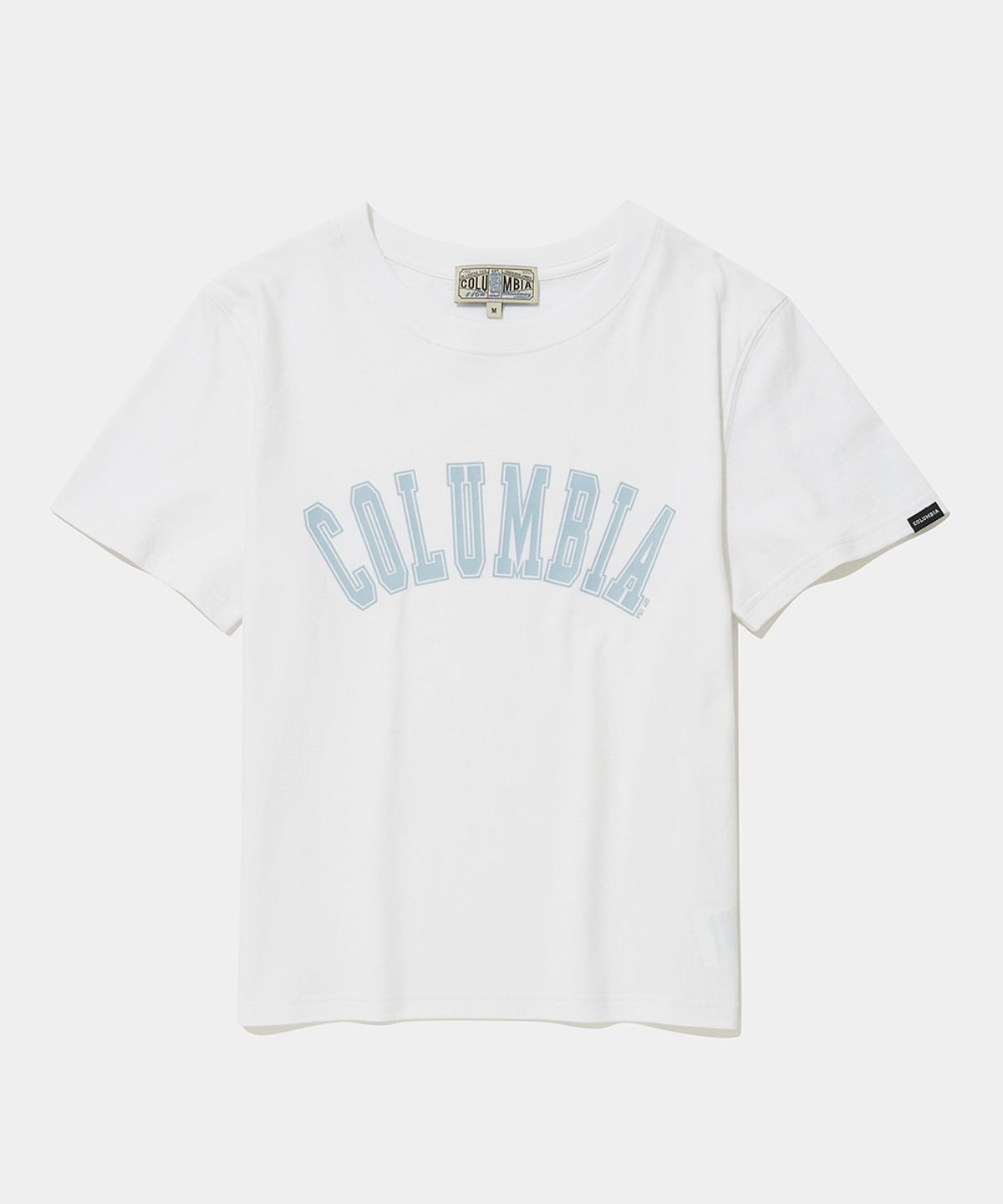 컬럼비아 유니버시티(COLUMBIA UNIVERSITY) CU ARCH WOMEN SLIM-FIT S/S T-SHIRTS_WHITE