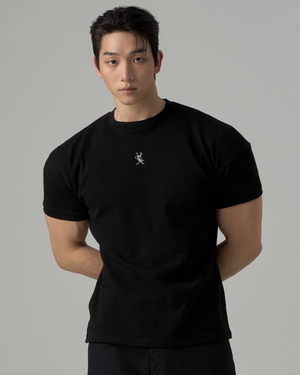 VRM 프레임 코튼 머슬핏 티셔츠 2color